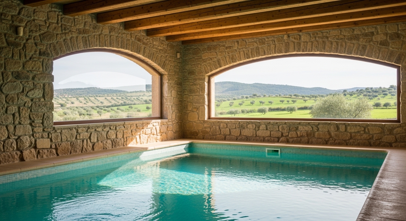 Piscina interior climatizada privada del Warner XXL en heart & ponie, Chinchón