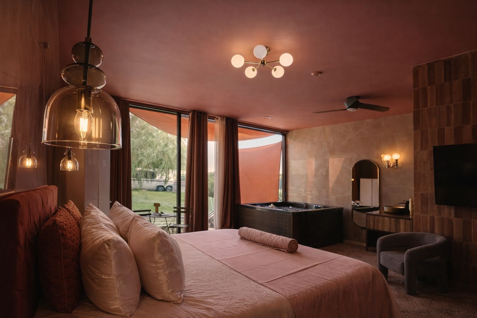 Suite Tokyo Red de heart and ponie, tonos fresa y rosa para parejas