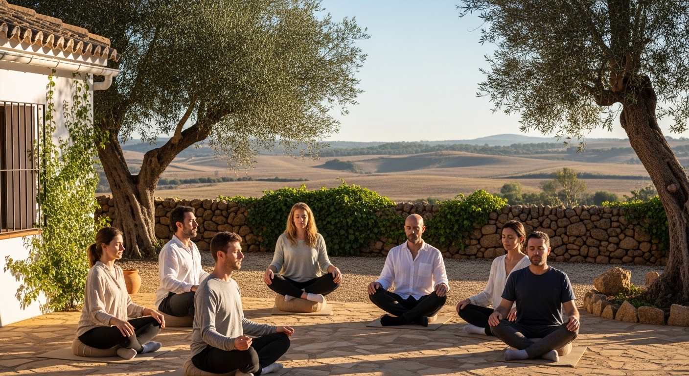 Espacio de meditación al aire libre en finca rural cerca de Madrid - heart & ponie, Chinchón